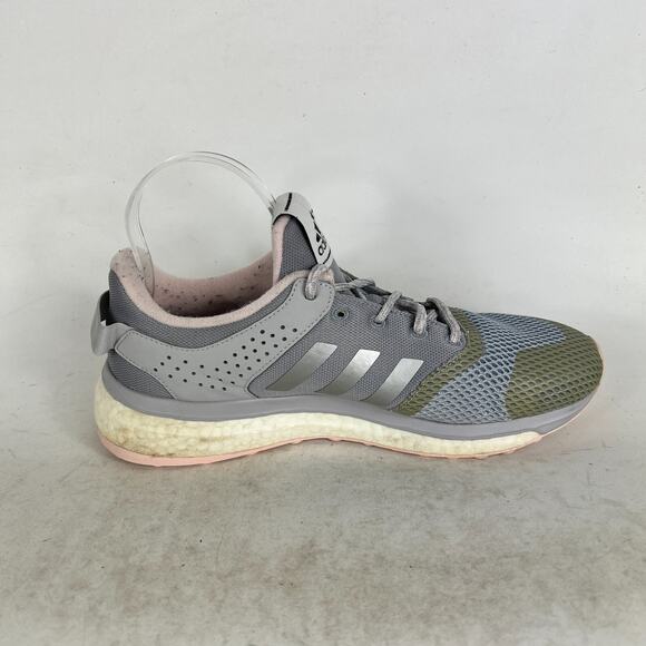 Adidas Response 3 Sneakers Women's 9 Gray Green Lace Up Athletic Shoes AQ6106 - Picture 3 of 10